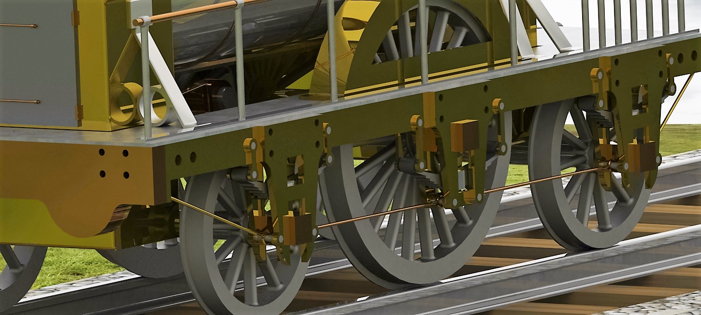 Locomotora蒸汽机车模型3D图纸 Solidworks设计 附平面图